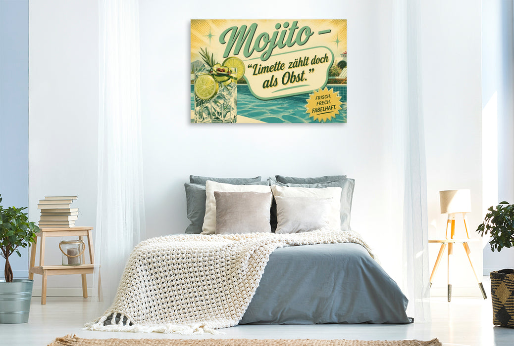 Premium Textil-Leinwand Frische, die bleibt