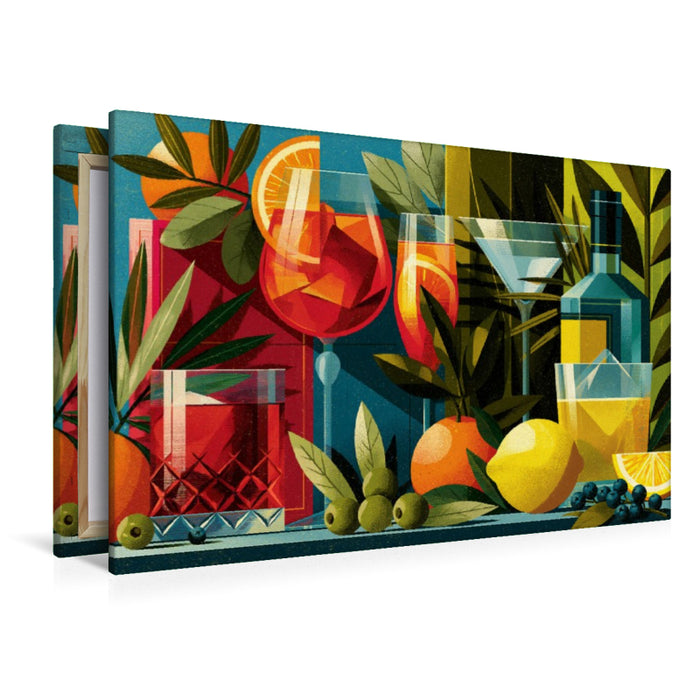 Premium Textil-Leinwand Ein Motiv aus dem Kalender Vintage Cocktail Club