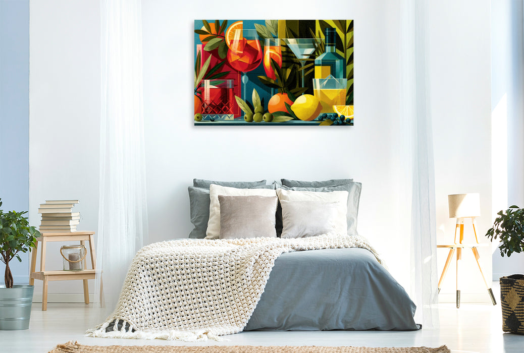 Premium Textil-Leinwand Ein Motiv aus dem Kalender Vintage Cocktail Club