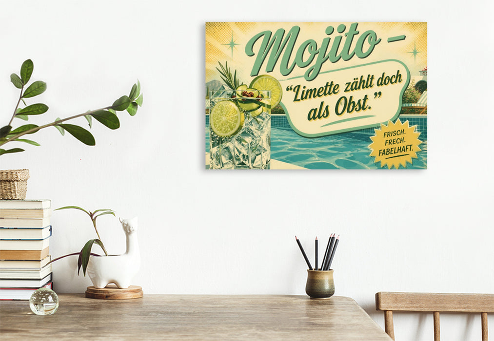 Premium Textil-Leinwand Frische, die bleibt