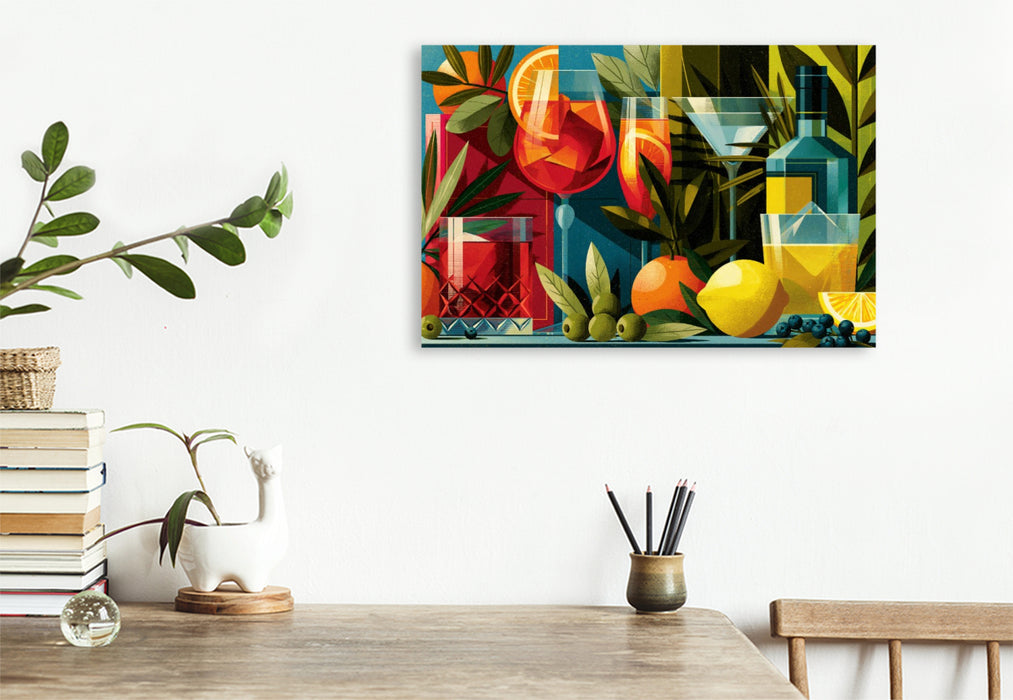 Premium Textil-Leinwand Ein Motiv aus dem Kalender Vintage Cocktail Club