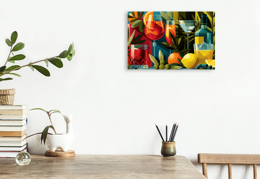 Premium Textil-Leinwand Ein Motiv aus dem Kalender Vintage Cocktail Club