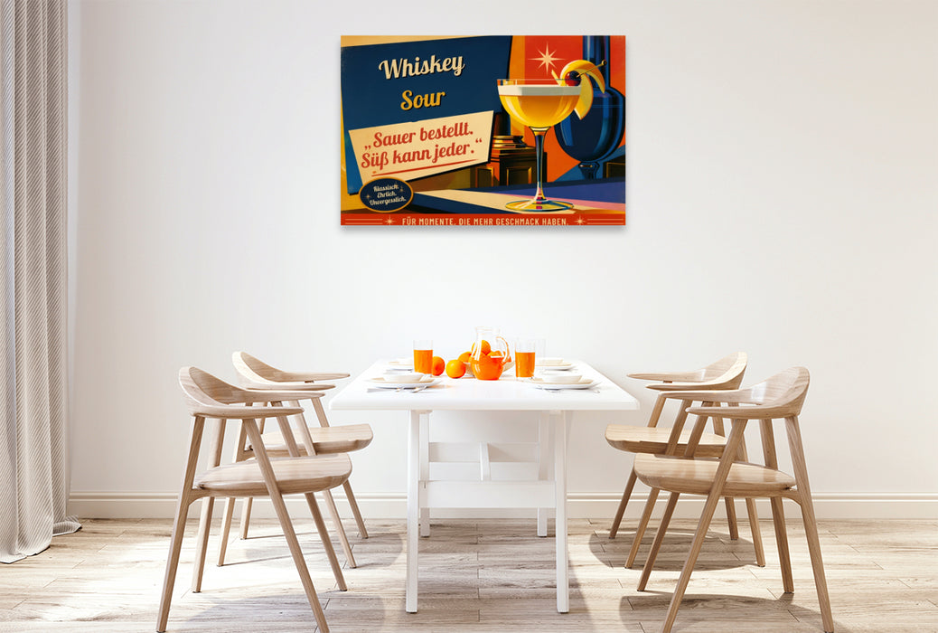Premium Textil-Leinwand Ein Motiv aus dem Kalender Vintage Cocktail Club