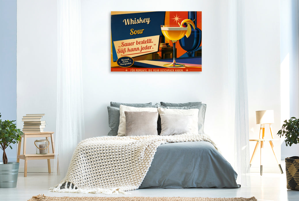 Premium Textil-Leinwand Ein Motiv aus dem Kalender Vintage Cocktail Club