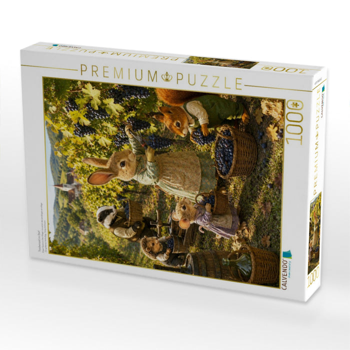 Traubenzeit im Dorf - CALVENDO Foto-Puzzle'