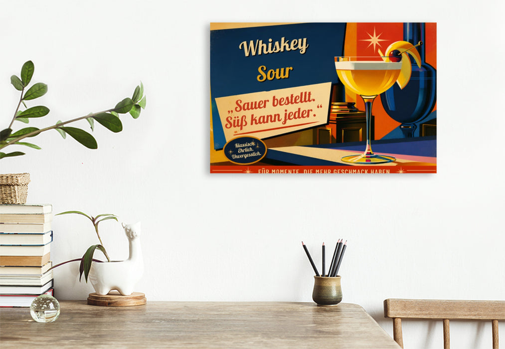 Premium Textil-Leinwand Ein Motiv aus dem Kalender Vintage Cocktail Club