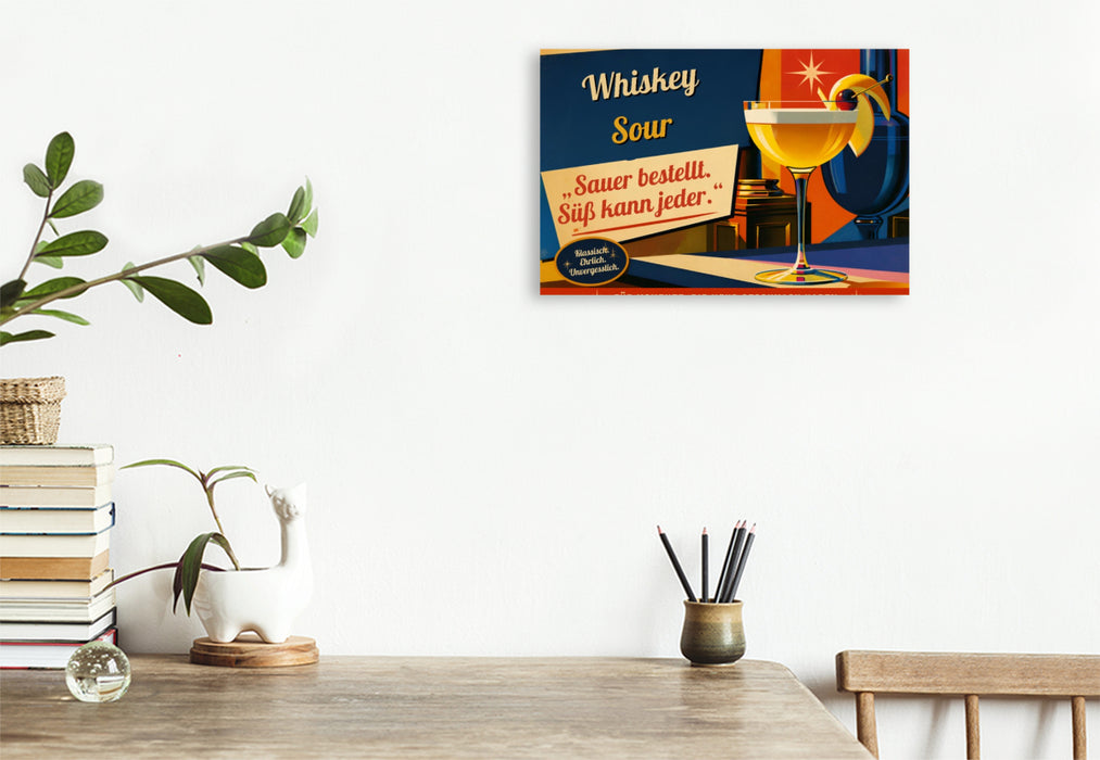 Premium Textil-Leinwand Ein Motiv aus dem Kalender Vintage Cocktail Club