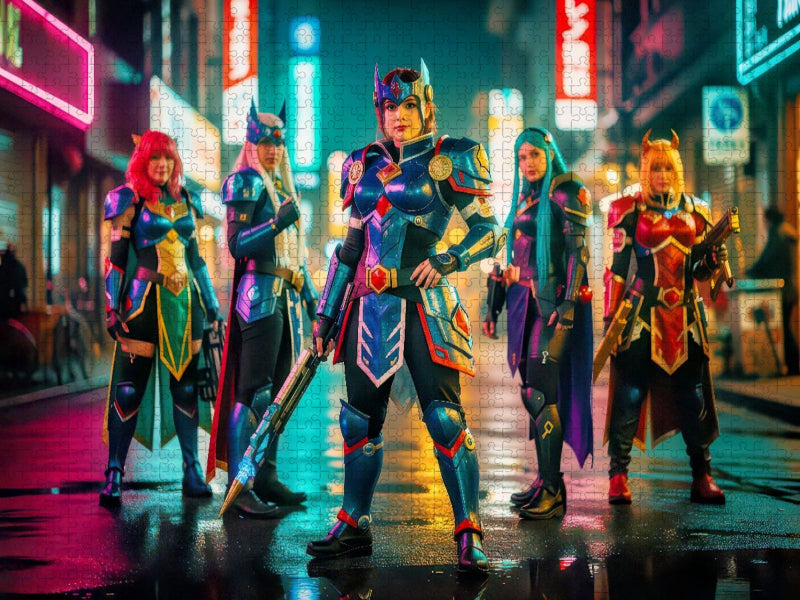 Wenn Farbe zur Rüstung wird, Cosplay mit Power. - CALVENDO Foto-Puzzle'
