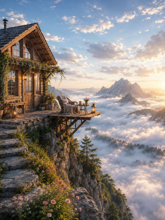 Am Rand der Berge - CALVENDO Foto-Puzzle'