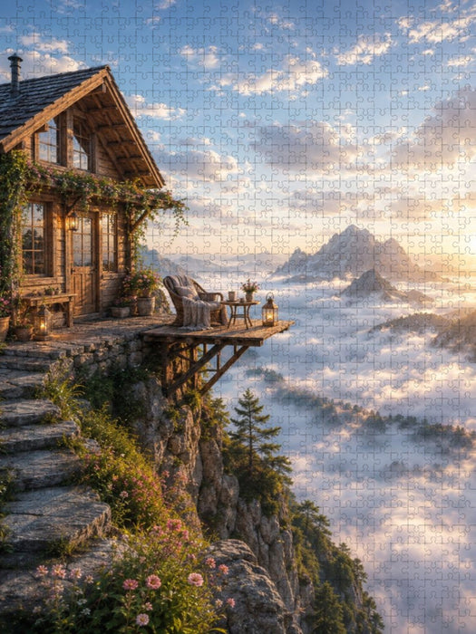 Am Rand der Berge - CALVENDO Foto-Puzzle'