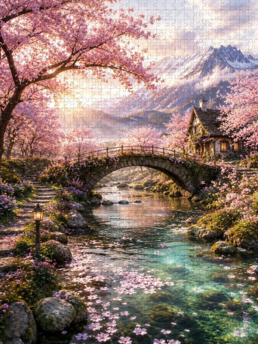 Das Tal der Blüten - CALVENDO Foto-Puzzle'