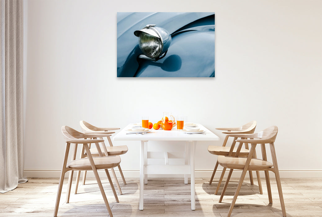 Premium Textil-Leinwand Morgentau auf der Ente