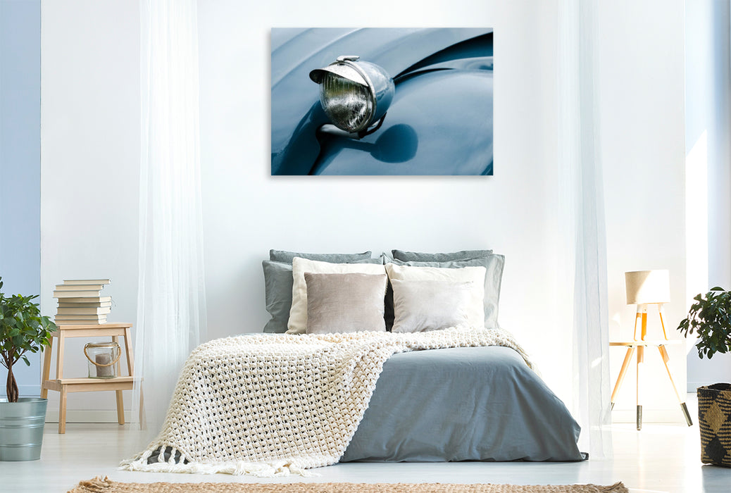 Premium Textil-Leinwand Morgentau auf der Ente