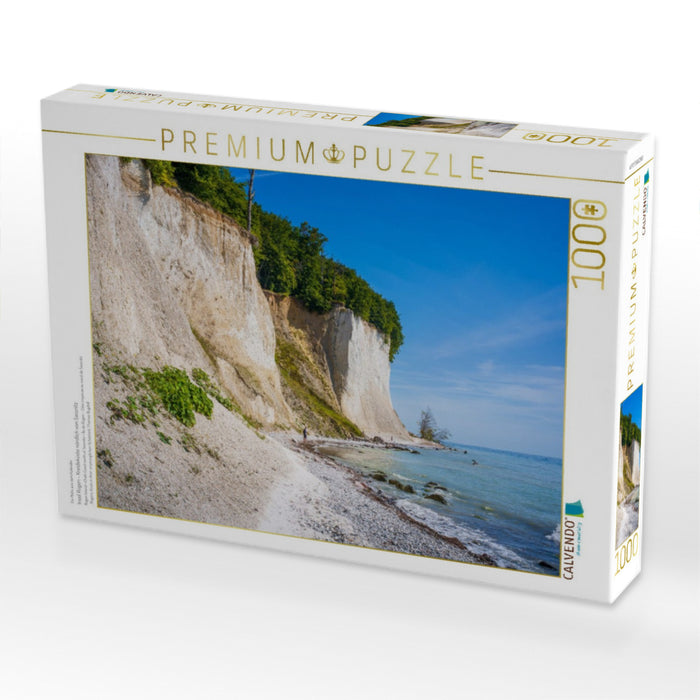 Insel Rügen - Kreideküste nördlich von Sassnitz - CALVENDO Foto-Puzzle'