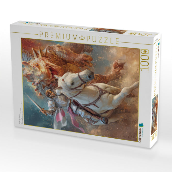 Erwachte Drachen - CALVENDO Foto-Puzzle'