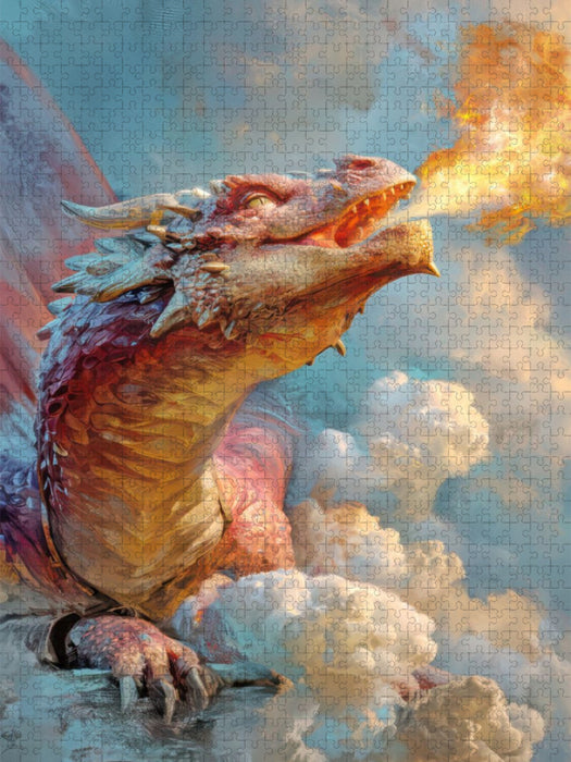 Erwachte Drachen - CALVENDO Foto-Puzzle'