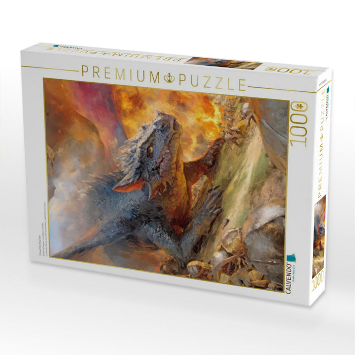 Erwachte Drachen - CALVENDO Foto-Puzzle'