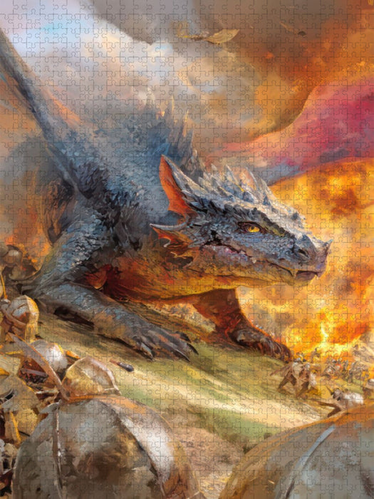Erwachte Drachen - CALVENDO Foto-Puzzle'