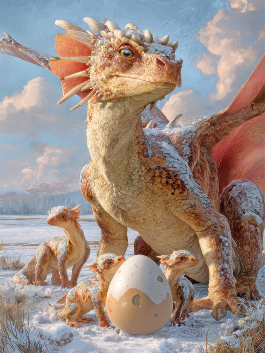 Erwachte Drachen - CALVENDO Foto-Puzzle'