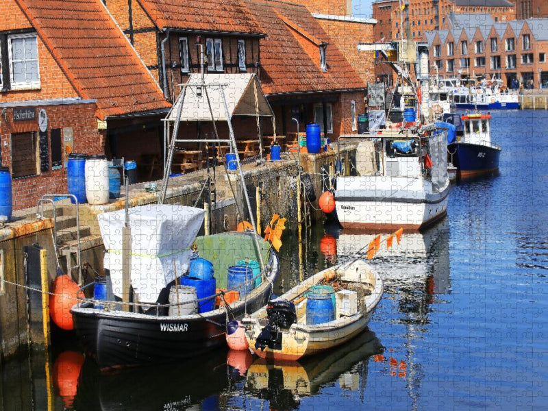 Wismar, Alter Hafen - CALVENDO Foto-Puzzle'
