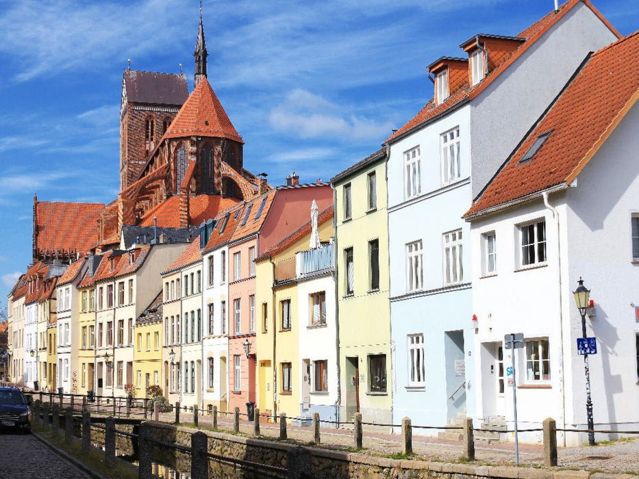 Wismar, entlang der Frischen Grube - CALVENDO Foto-Puzzle'