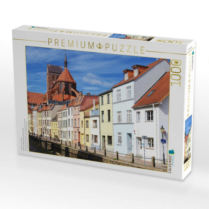 Wismar, entlang der Frischen Grube - CALVENDO Foto-Puzzle'