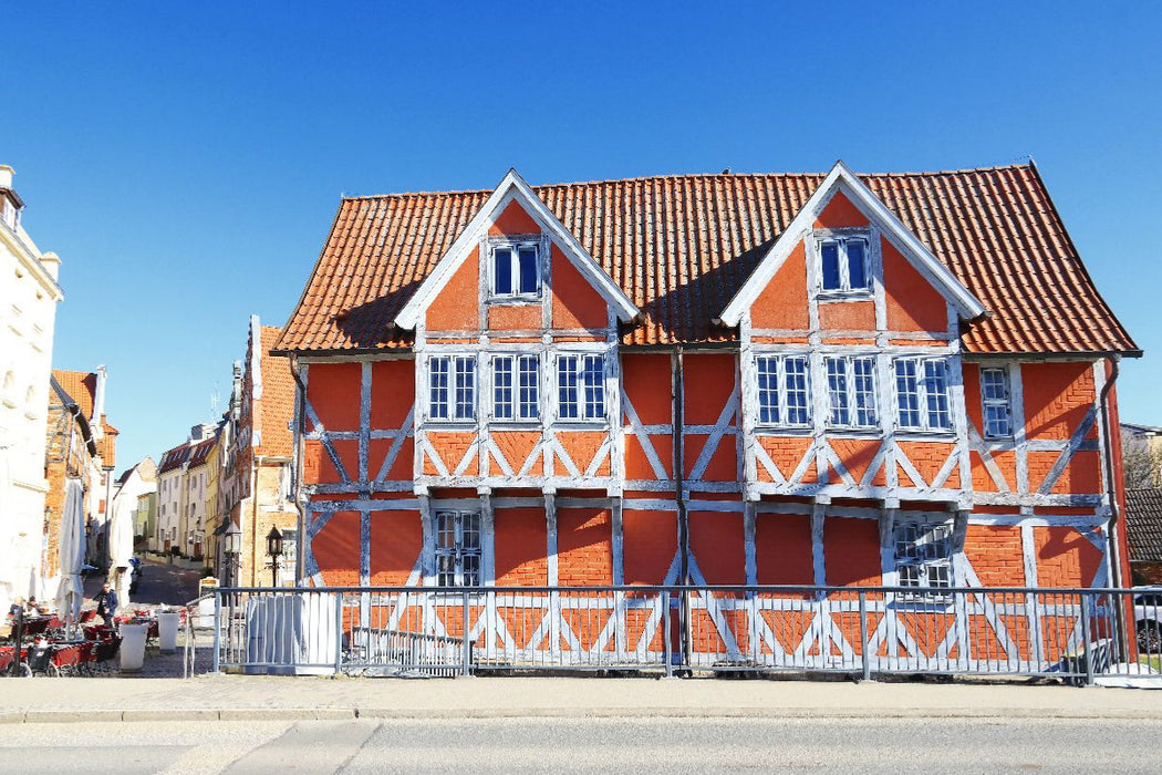 Premium Textil-Leinwand Wismar, das Gewölbe über der Runden Grube