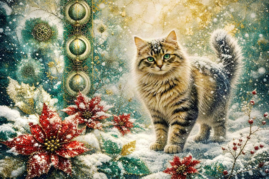 Premium Textil-Leinwand Weihnachtszeit
