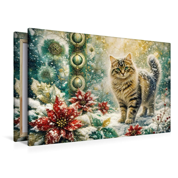 Premium Textil-Leinwand Weihnachtszeit