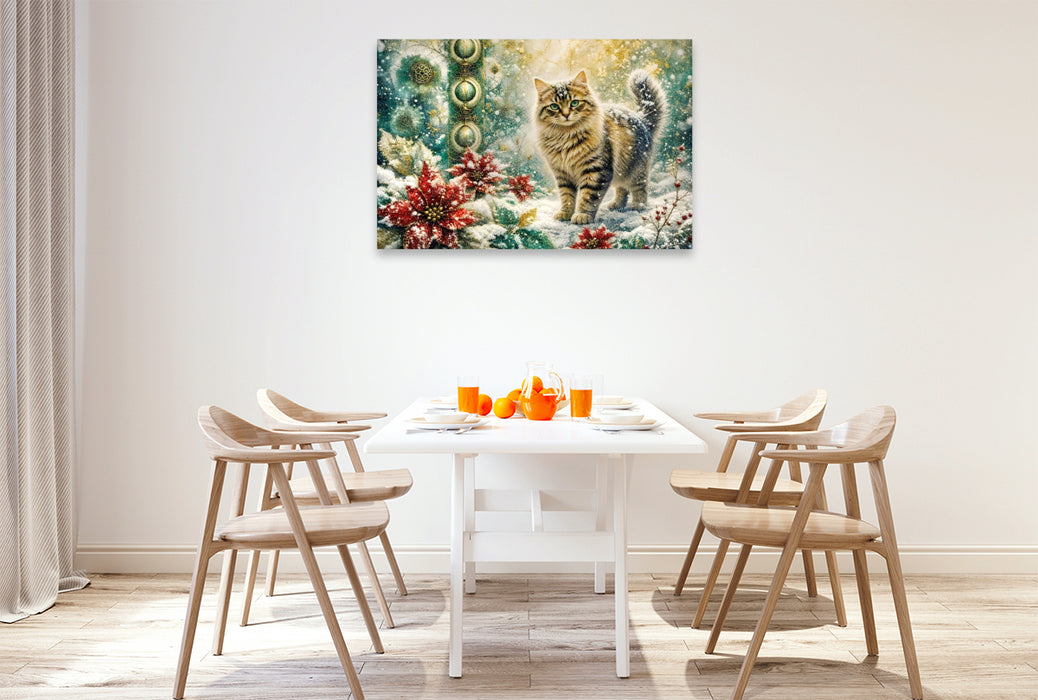Premium Textil-Leinwand Weihnachtszeit