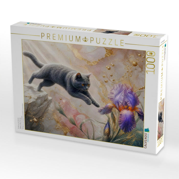 Wagemutige Sprung - CALVENDO Foto-Puzzle'