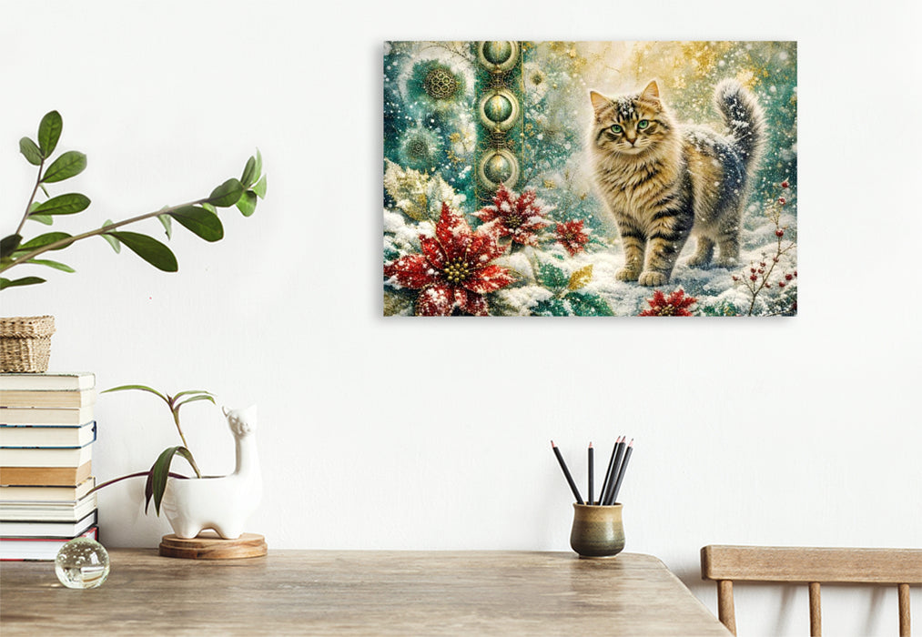Premium Textil-Leinwand Weihnachtszeit