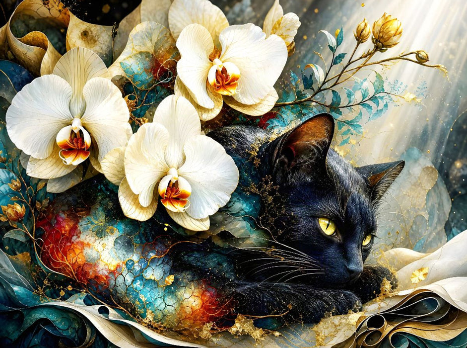 Katzenvision voller Eleganz - CALVENDO Foto-Puzzle'