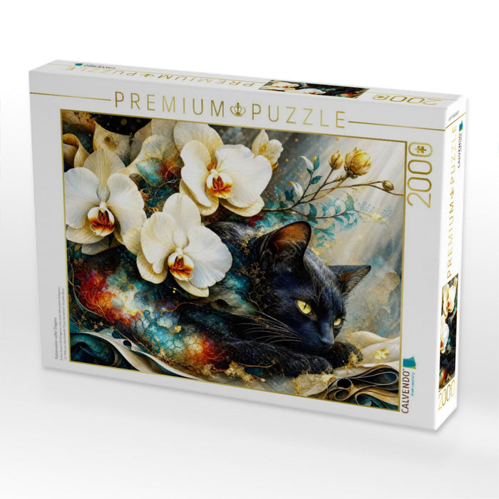 Katzenvision voller Eleganz - CALVENDO Foto-Puzzle'