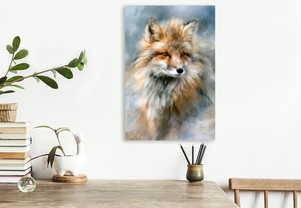 Premium Textil-Leinwand Sanfte Wildheit, malerisch nah