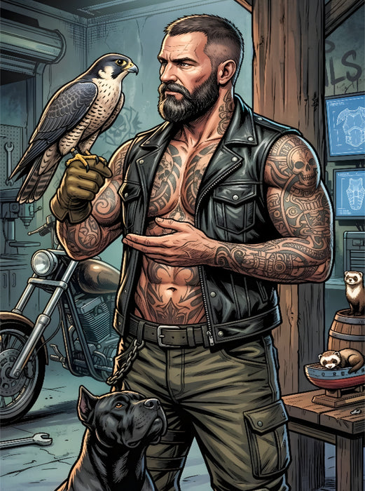 Rocker mit hang zum Raubvogel - CALVENDO Foto-Puzzle'