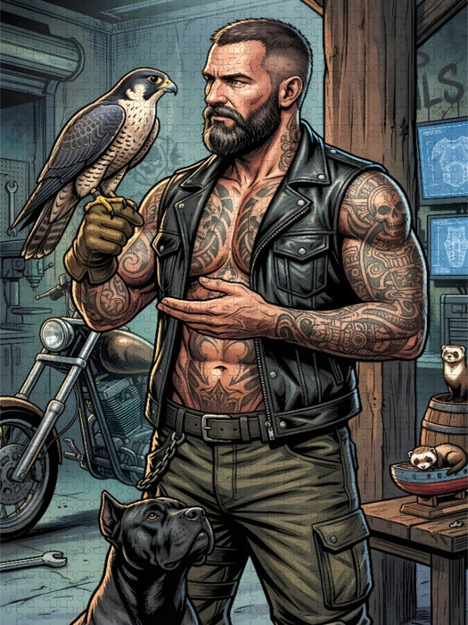 Rocker mit hang zum Raubvogel - CALVENDO Foto-Puzzle'