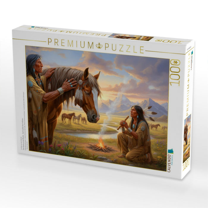 Der Dank an die Pferde - Spiritualität der Indianer - CALVENDO Foto-Puzzle'