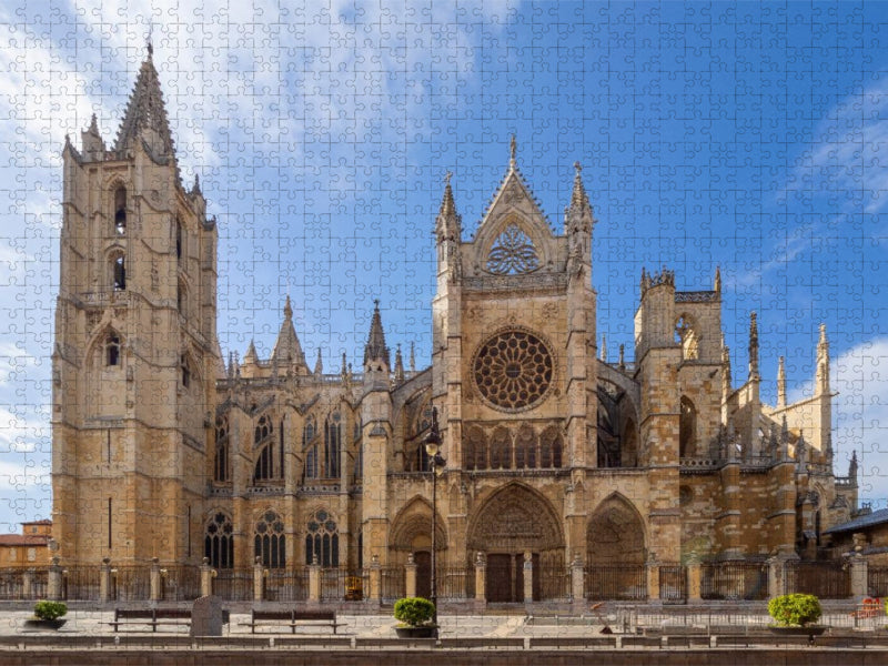 Die Kathedrale von León aus dem 13. Jahrhundert - CALVENDO Foto-Puzzle'