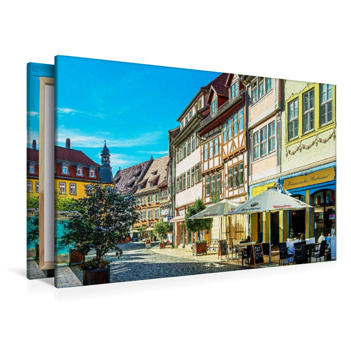 Premium Textil-Leinwand Steinweg