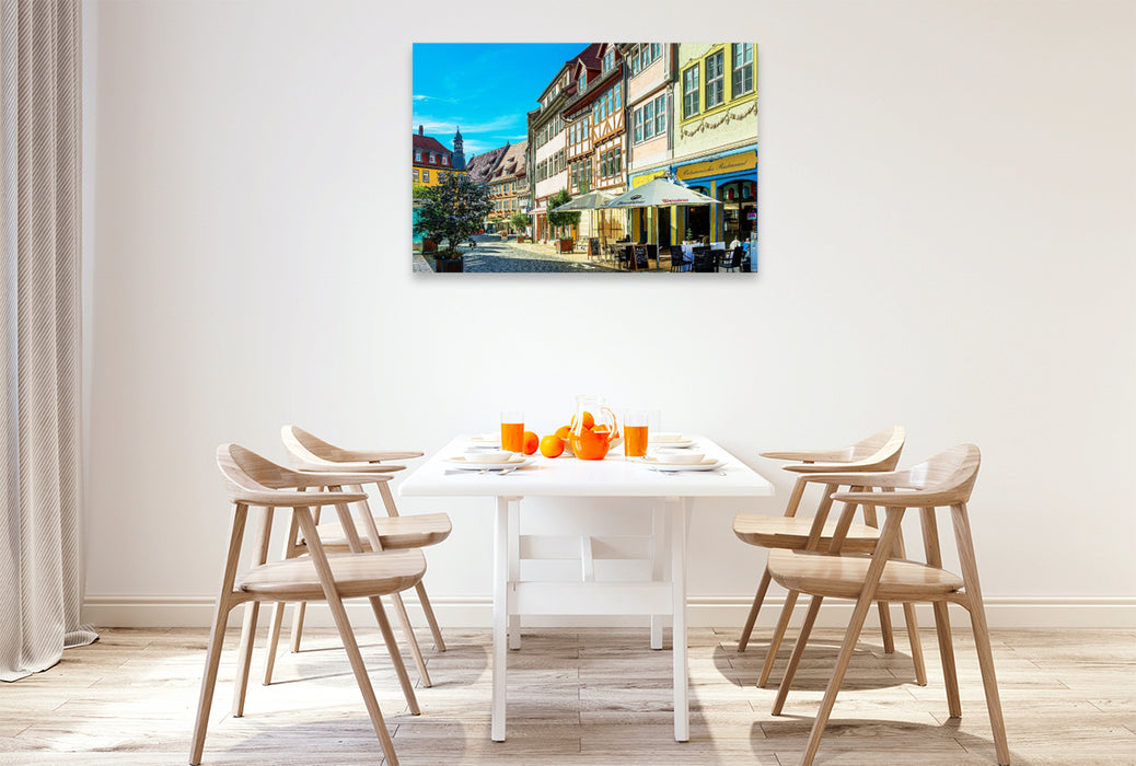 Premium Textil-Leinwand Steinweg