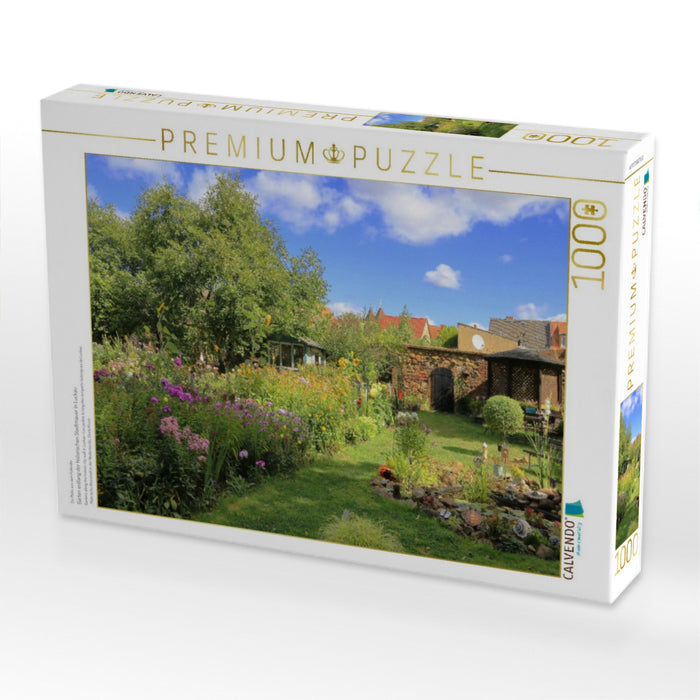 Gärten entlang der historischen Stadtmauer in Luckau - CALVENDO Foto-Puzzle'