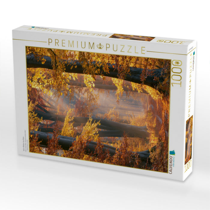 Wenn Blätter leuchten - CALVENDO Foto-Puzzle'