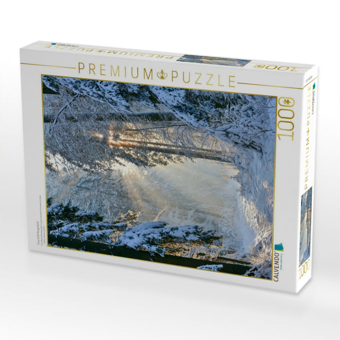 Frost trifft Morgenlicht - CALVENDO Foto-Puzzle'