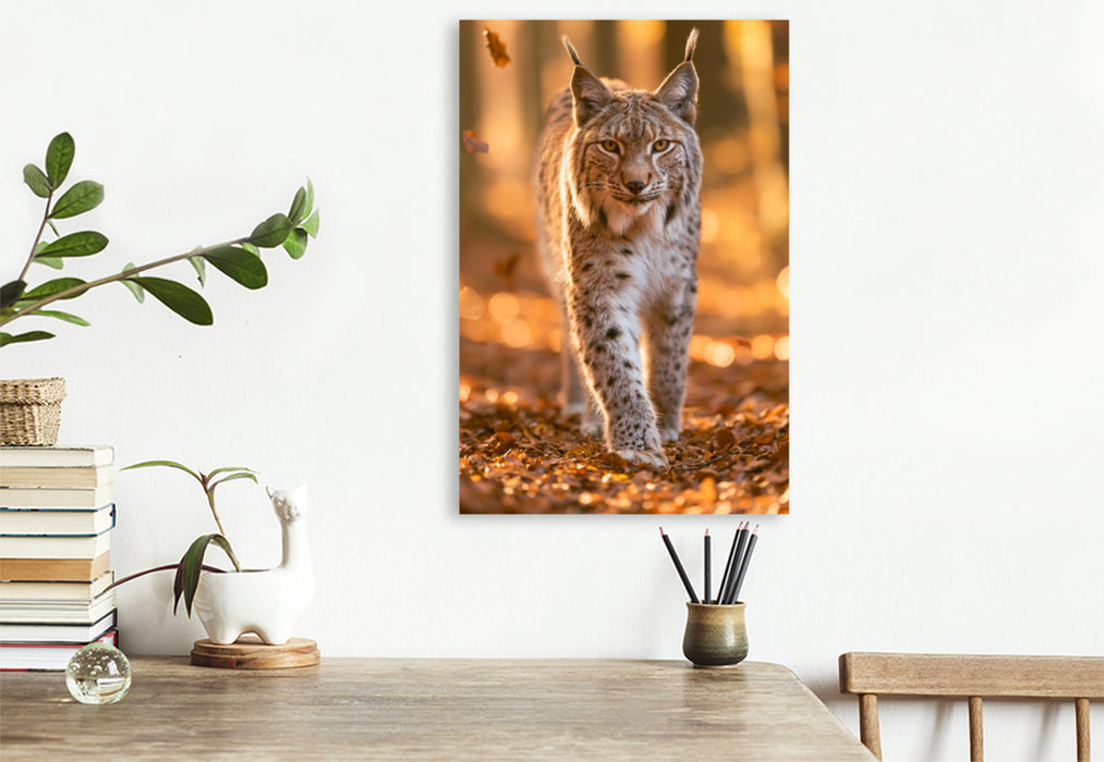 Premium Textil-Leinwand Augen wie goldener Herbst