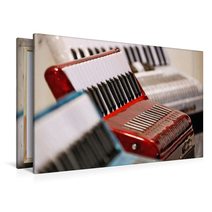 Premium Textil-Leinwand Akkordeon