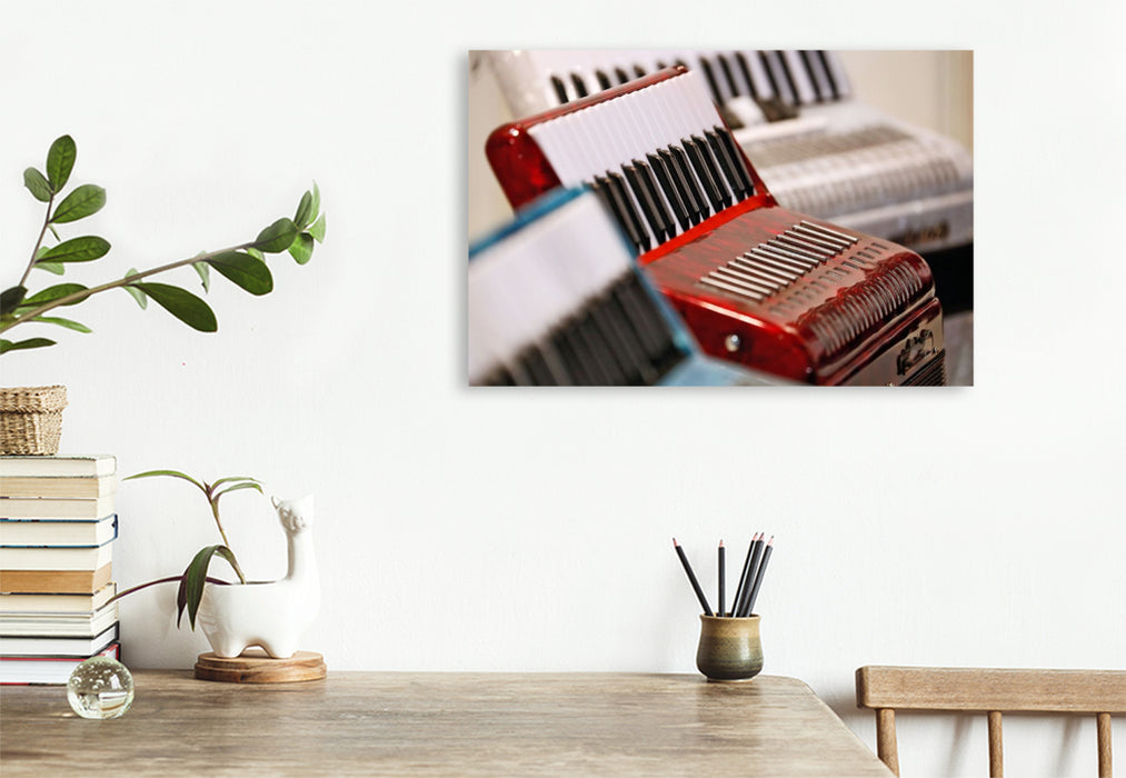 Premium Textil-Leinwand Akkordeon