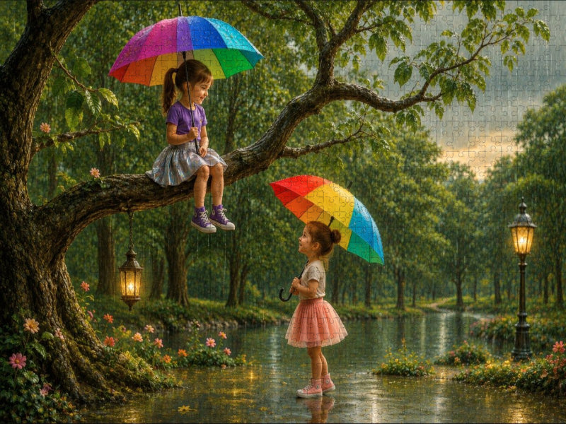 Unter dem Regenbogen - CALVENDO Foto-Puzzle'