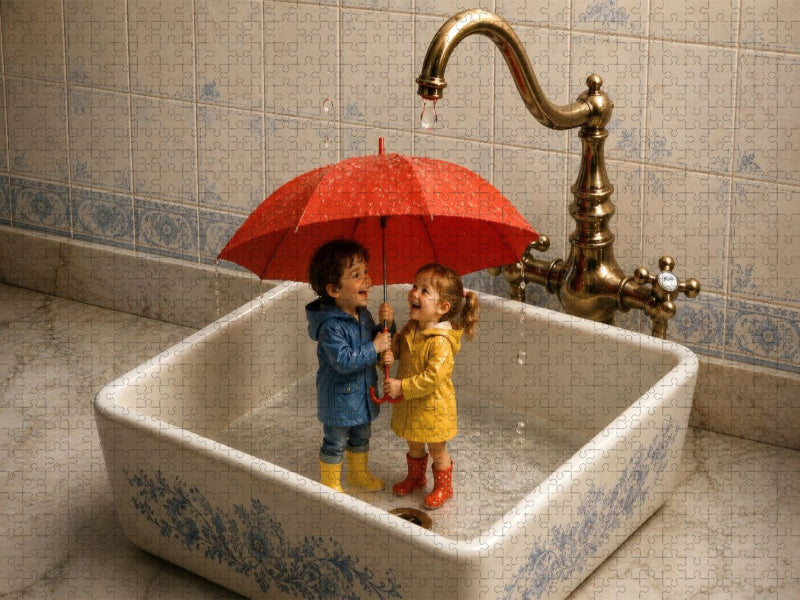 Ein kleiner Regen - CALVENDO Foto-Puzzle'