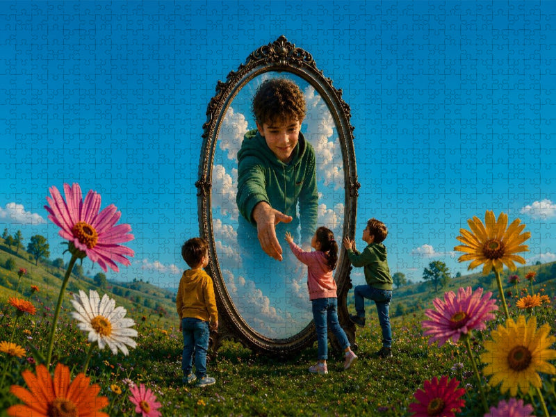 Durch den Spiegel - CALVENDO Foto-Puzzle'